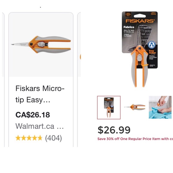 NWT Poshers Bundle Fiskars Fabric Snips & Knit Fixer Tool - Picture 3 of 8